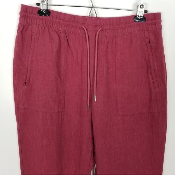 Athleta Retreat Red Linen pants - Picture 2 of 6